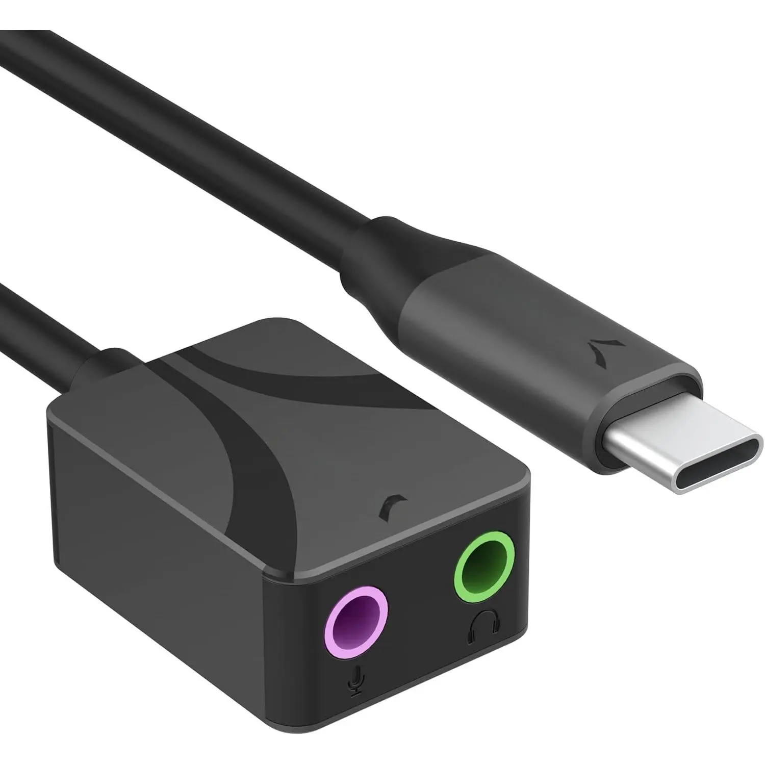 USB to 3.5mm Jack Audio Adapter Sound Card (AU-UCMA), 24bit 96khz High-Definition Audio Output, Multi-Platform Compatible, Compact