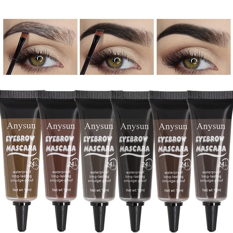 Durable color rendering eyebrow cream, waterproof and easy to apply, shaping natural wild eyebrows