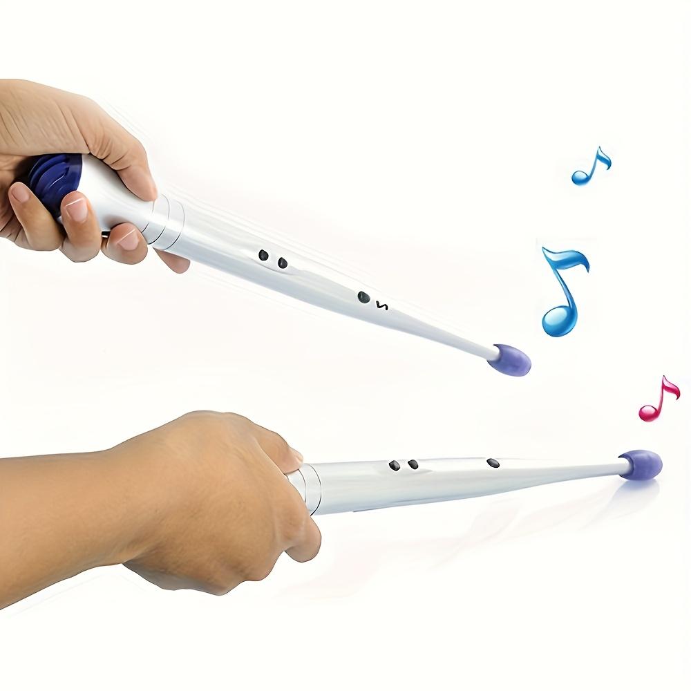 [Holiday Gifts] Electronic Sensing Rhythm Drumsticks - Air Percussion Instrument with -Like (No Drums) |   Interactive Music Practice & Party Games for /s |   Holiday Gifts (White) |   Compatible with Smartphones