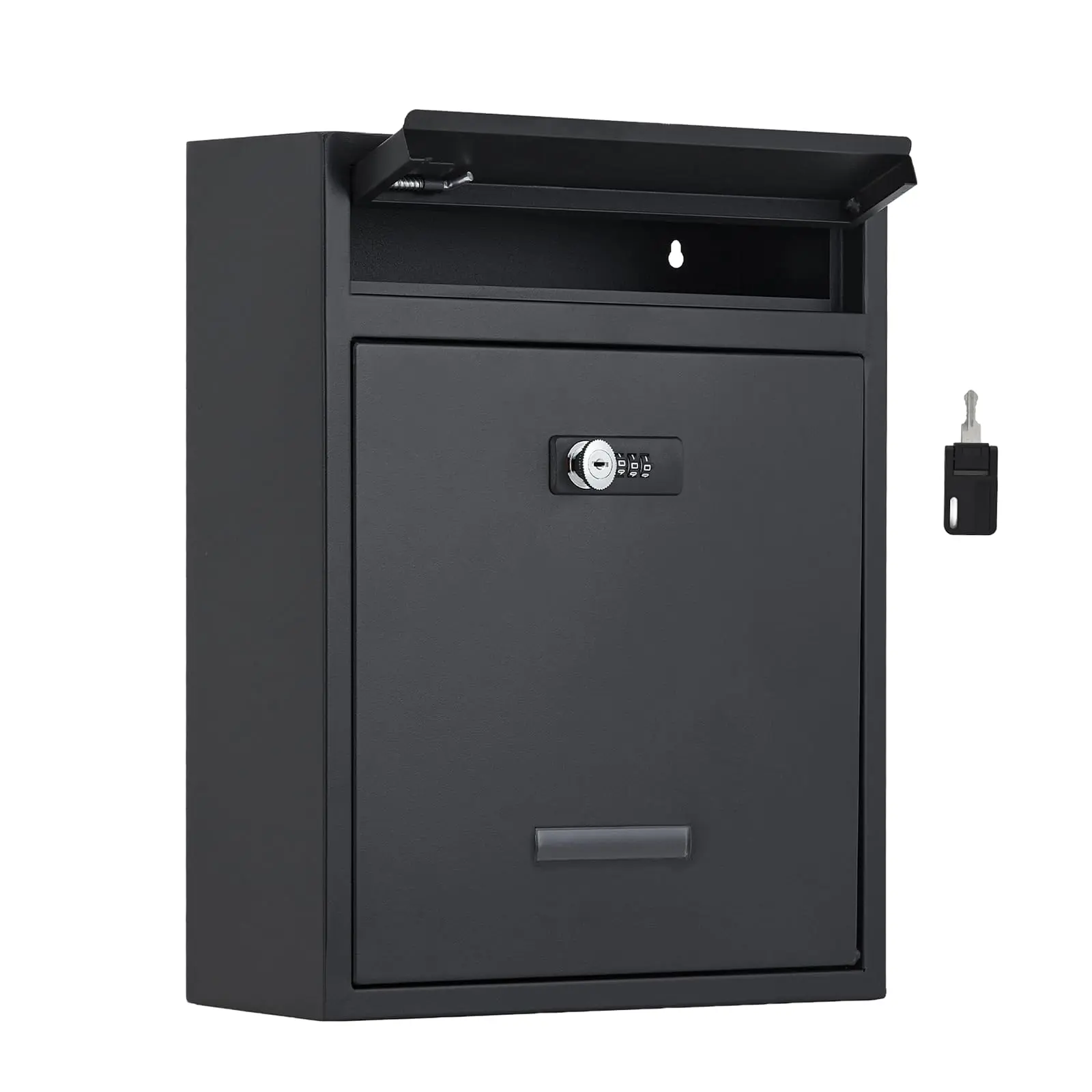Garvee Locking Wall Mount Mailbox, Metal Post Box with Combination Lock