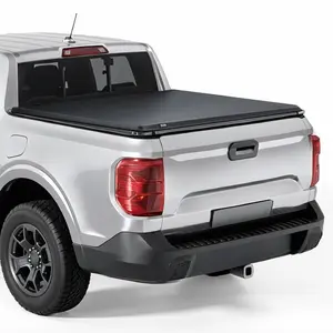 VEVOR Soft Roll - Up Truck Bed Tonneau Cover, Compatible with 2019 - 2024 Dodge Ram 1500 Classic, 2003 - 2025 Ram 2500 3500, Fits 6.4 ft (6 ft 4 in/76 in) Bed, PVC Tonneau Cover with Aluminum Alloy Bars