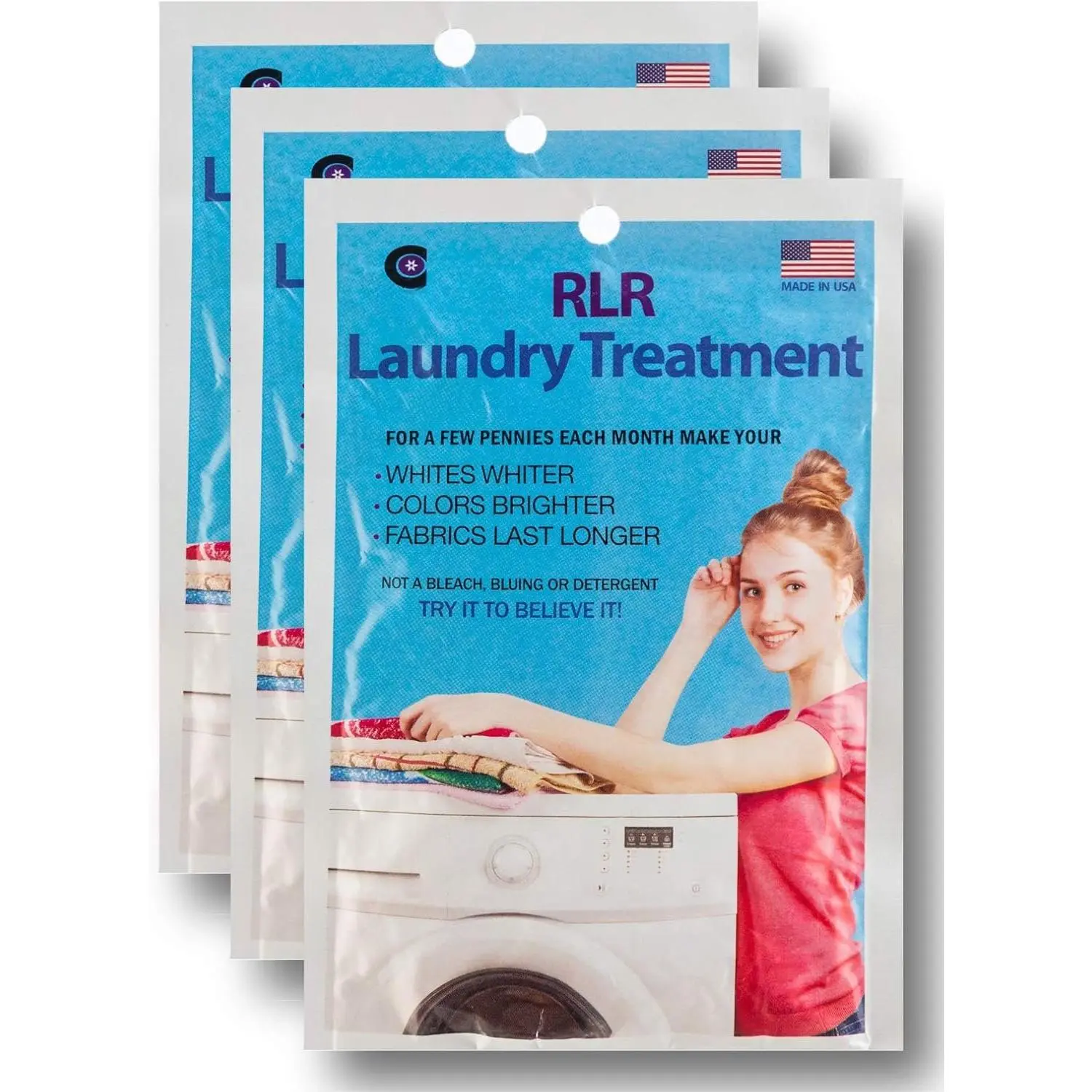 RLR  Laundry Detergent  – Whitens, Brightens, Refreshes  Cloth Diaper Detergent, Musty Towels, Workout Clothes - , -Free For   (Pack of 3)