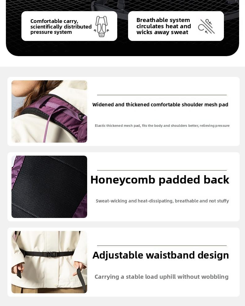 Hiking Bag Hiking Leisure Large Capacity Backpack Lightweight Outdoor Backpack