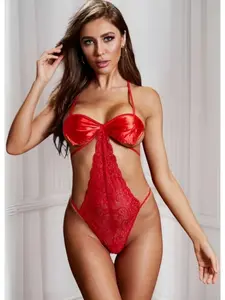 Women's Sexy Lingerie Set, Vacuum Transparent Mesh Design, Lace Trim, Seamless Bra, Party Wear, Sleepwear, Gift for Him, Elegant Comfort