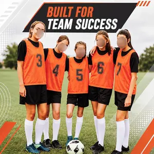 Scrimmage Team Practice Vests Pinnies Jerseys Train Vest for Adult Sport Basketball Soccer Football