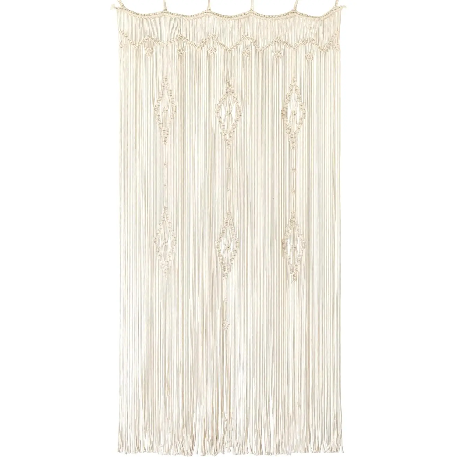 Macrame Curtain Long  Window Panel Boho Room Divider 35"W*70"L | Door Curtain, Window , Light Filtering, Room Decoration, Closet Cover, Bohemian  Style,  Idea