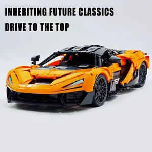 GULY 1:8 Scale Technical High Performance Race Car Building Blocks Realistic Full Functional Mechanical Assembly Model Exquisite Desktop Ornament Toy Gift For Supercar Model Enthusiasts