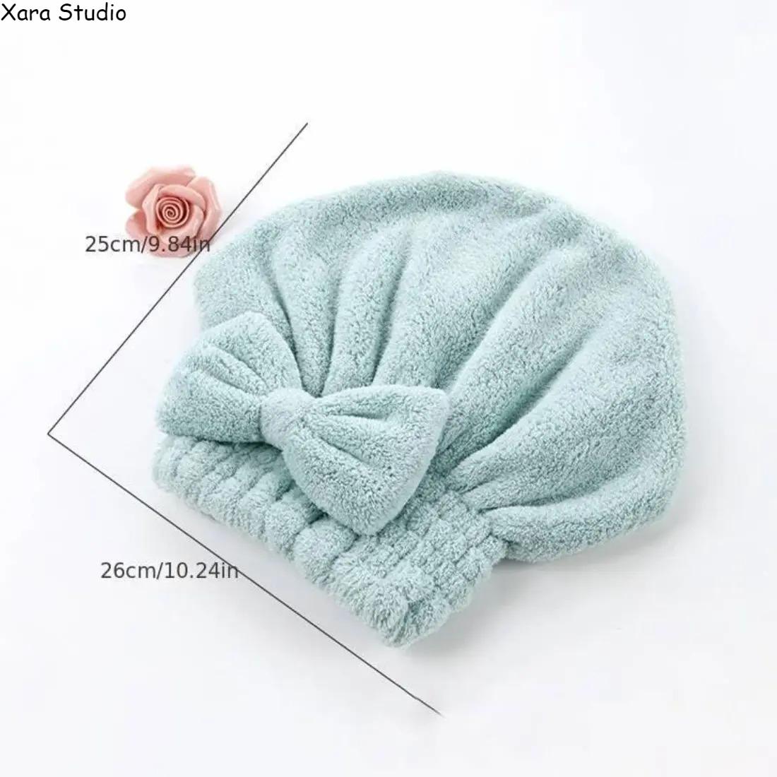 2-Pack Microfiber Hair Towel Wrap Cute Bow Knot Quick Dry Hair Turban Ultra Absorbent Soft Anti-Frizz for Women Girls After Shower Spa Self Care Daily Use 2-Pack Microfiber Hair Towel Wrap Cute Bow Knot Quick Dry Hair Turban Ultra Absorbent Soft Anti-Frizz for Women Girls After Shower Spa Self Care Daily Use