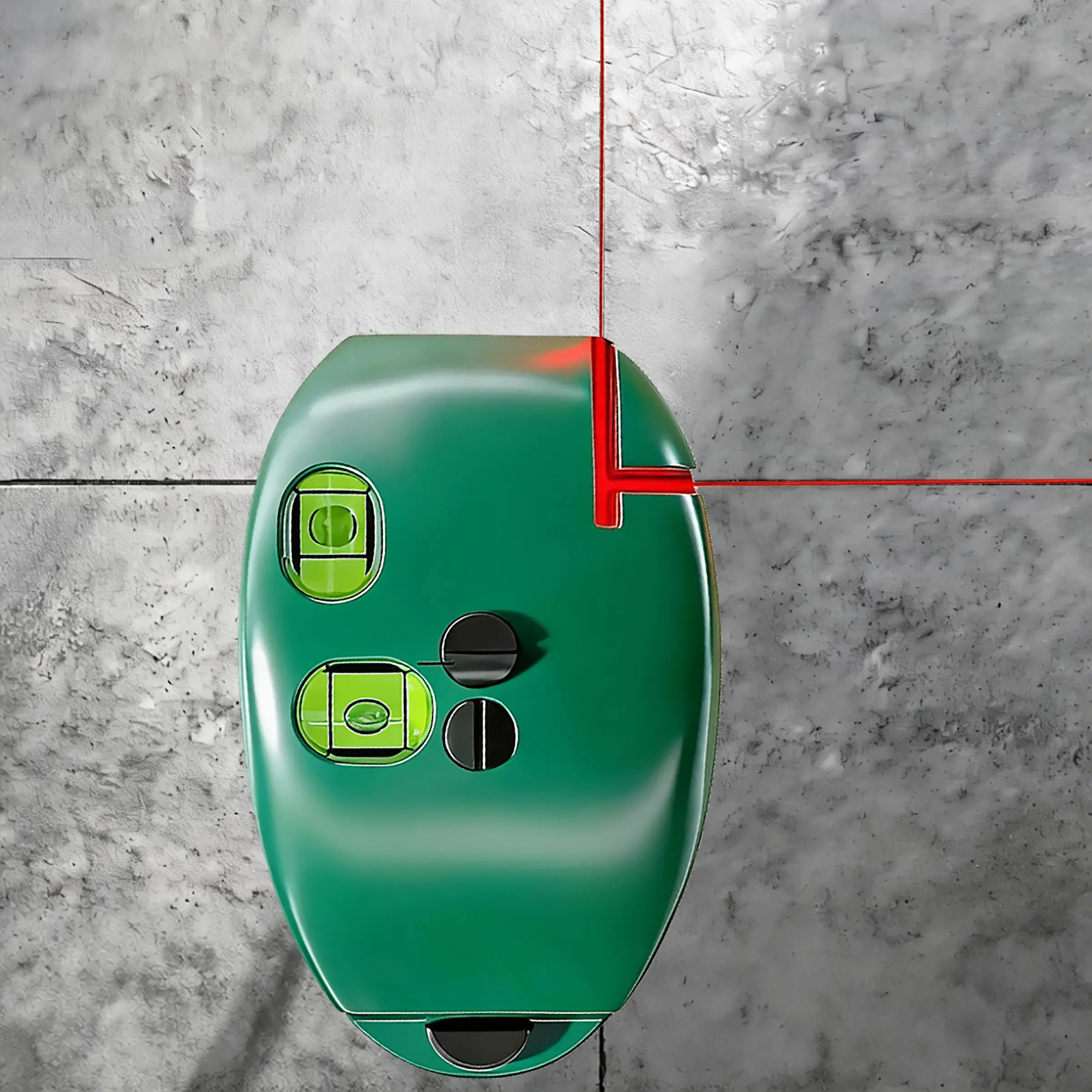 90 Degree Laser Level with Self-Leveling Red Light, Portable Electronic Measuring Tool, Projects Right-Angle & Parallel Reference Lines for Construction, Home Renovation & DIY Layout Projects – No More Crooked Lines