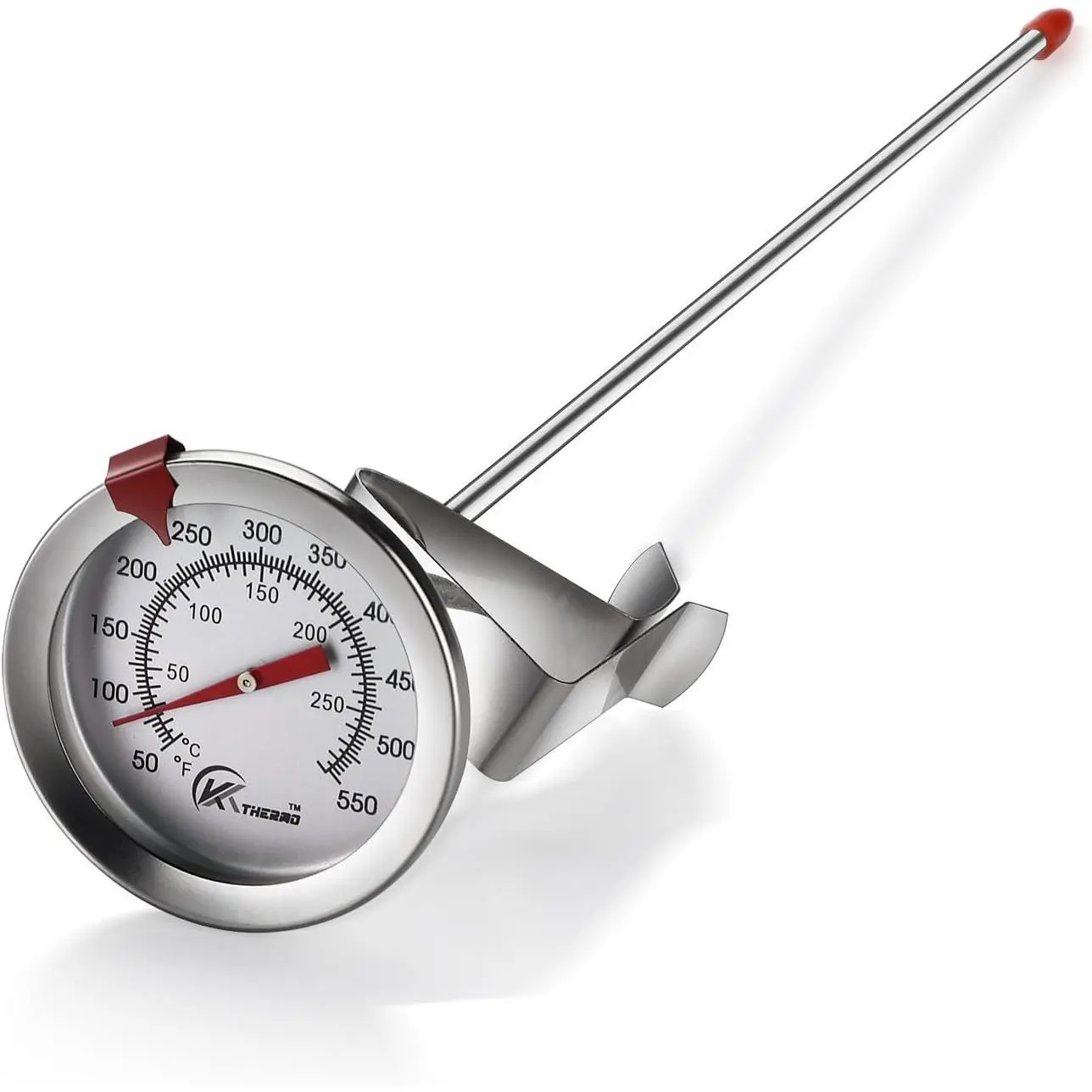 Deep Fry Thermometer With Instant Read,Dial Thermometer,12" Stainless Steel Stem Meat Cooking Thermometer,Best for Turkey,BBQ,Grill