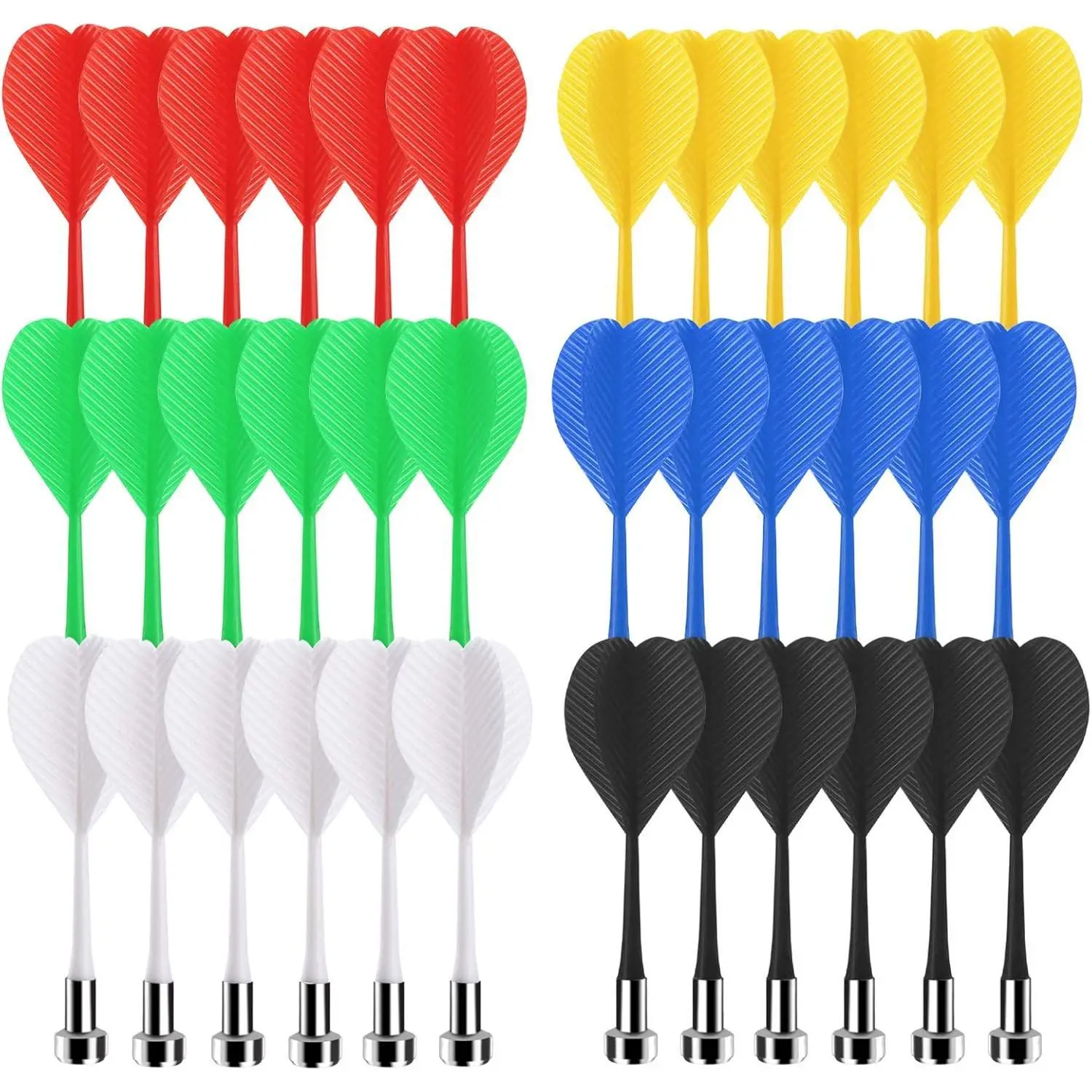 Red, White, Black, Blue, Yellow, Green