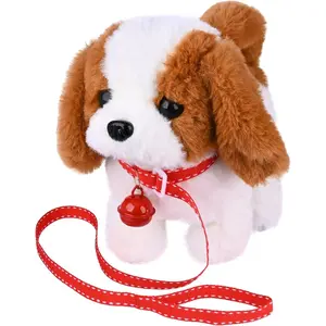 Plush Saint Bernard Toy Puppy Electronic Interactive Pet Dog - Walking, Barking, Tail Wagging, Stretching Companion Animal for Kids (Saint Bernard)fidget toys