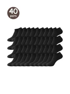 40 Pairs Low Top Short Socks, Unisex, Comfortable Breathable Sport Socks, All Seasons Casual Wear