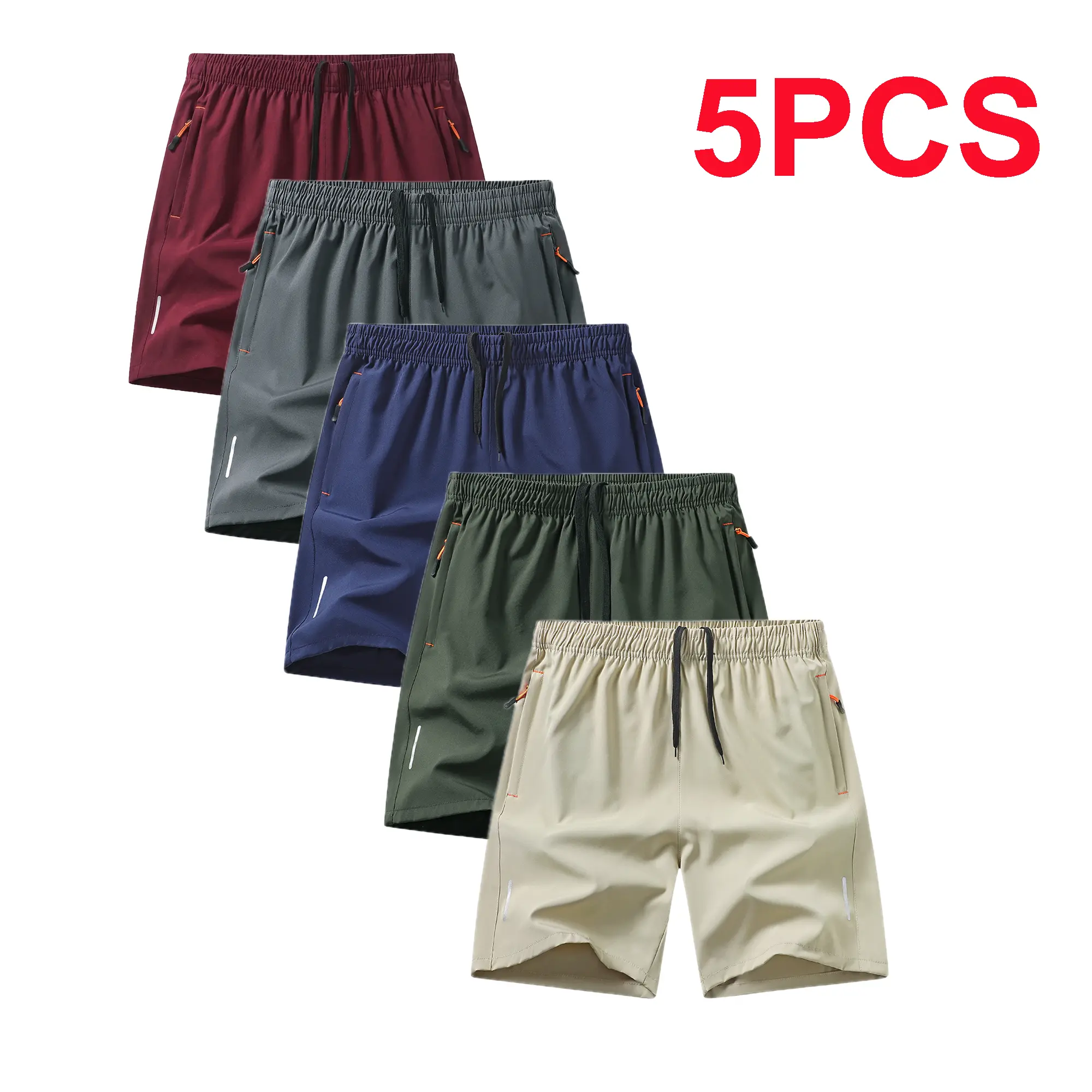 Red + Gray + Dark Blue + Green + Khaki