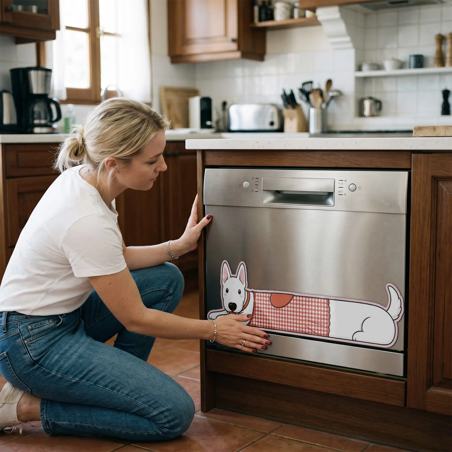 Dishwasher Magnet Sticker Cover Panel Decal, Refrigerator Magnetic Sticker for Kitchen Decoration, Fridge Door Cover, Home Appliances Decor Stickers