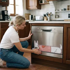 Dishwasher Magnet Sticker Cover Panel Decal, Refrigerator Magnetic Sticker for Kitchen Decoration, Fridge Door Cover, Home Appliances Decor Stickers