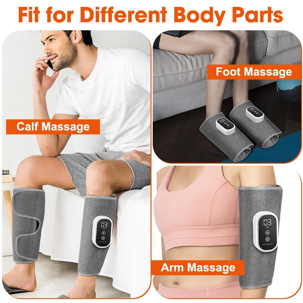 3-Mode Leg Massager, Lymphatic Drainage Machine, Air Compression Leg Massage Tool with 3 Intensities & 15-Min Timer, Adjustable Vibration Intensity Effective Relief for Leg Fatigue