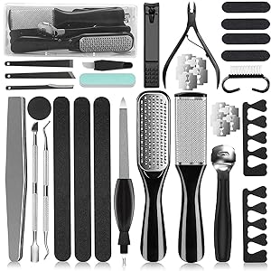 36 in 1 Pedicure Kit, Professional Pedicure Tools Foot Rasp Foot Dead Skin Remover for Home & Salon Care 36 in 1 Pedicure Kit, Professional Pedicure Tools Foot Rasp Foot Dead Skin Remover for Home & Salon Care