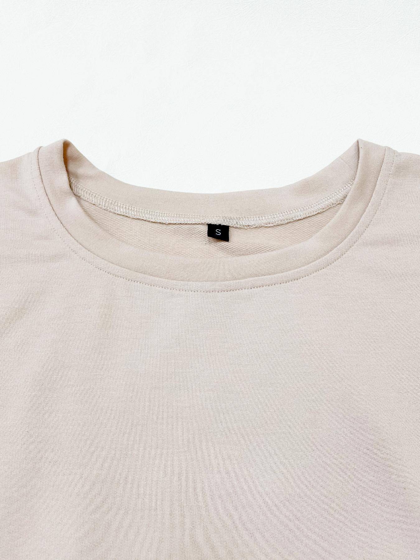 Women's Plain Pocket Batwing Sleeve Tee Dress, Casual Round Neck Roll Up Sleeve Dress for Summer, Fashion Women's Dress Loose Women's Plain Pocket Batwing Sleeve Tee Dress, Casual Round Neck Roll Up Sleeve Dress for Summer, Fashion Women's Dress Loose