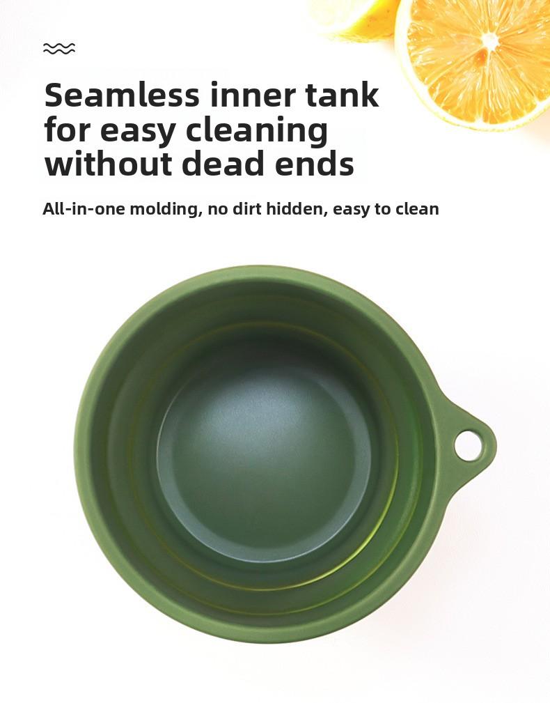 New Silicone Foldable Water Cup with Hook Portable Travel Coffee Mug Outdoor Camping Hiking Teethbrush Cup for Business Trip