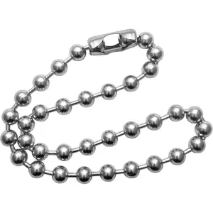 Stainless Steel Ball Chain Necklace, Extra Large Silver Color Ball Chain With Connector, DIY Bracelet Necklace Making