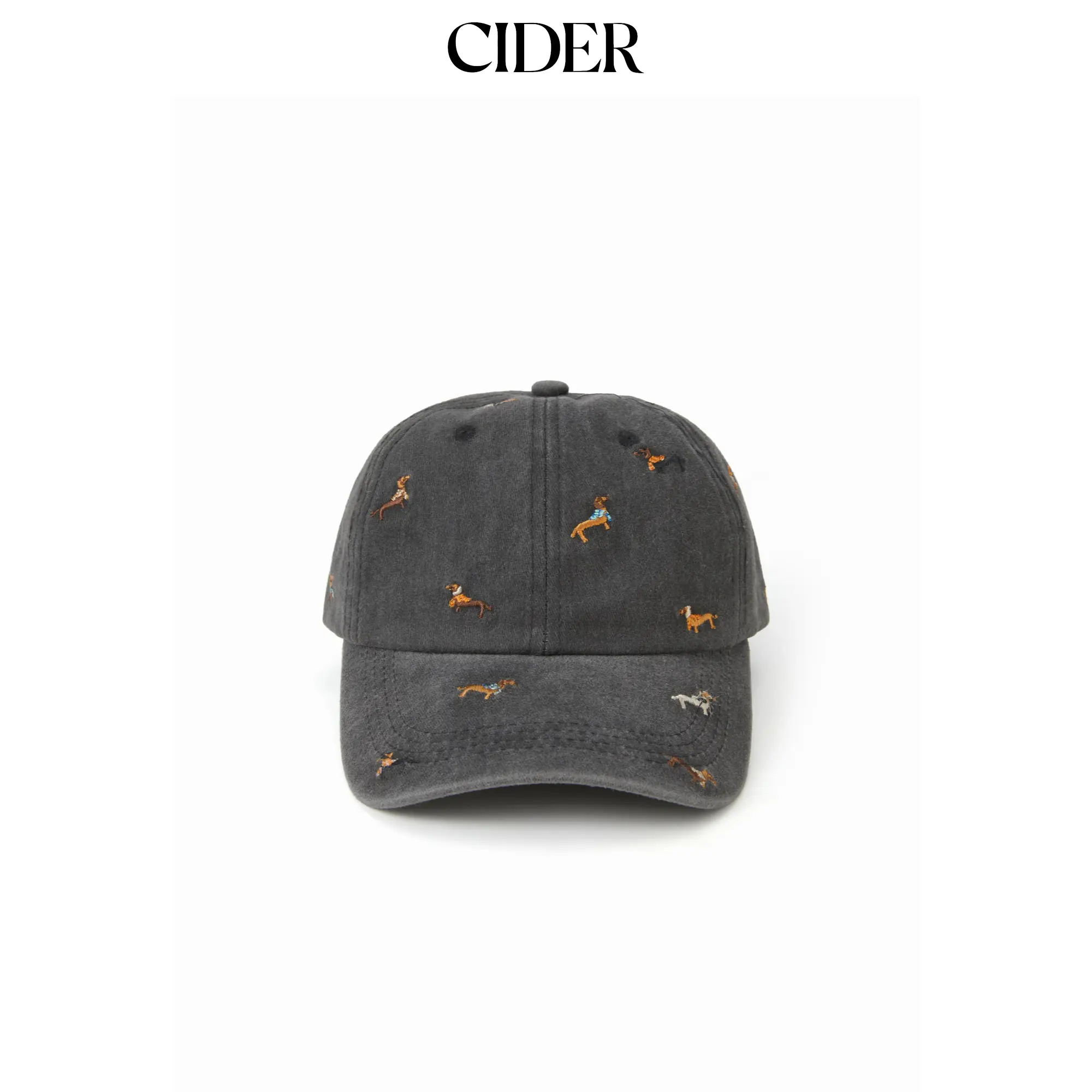 Cider DACHSHUND EMBROIDERED BASEBALL CAP