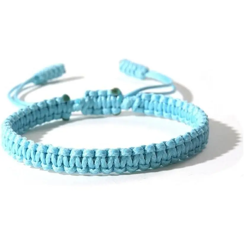 Boho Surfer Braided Bracelets Adjustable Rope Anklets for Couple Women Men | , Woven,Kabbalah Protection Rope Bracelet,White Anklet,Friendship Gifts,Summer Beach