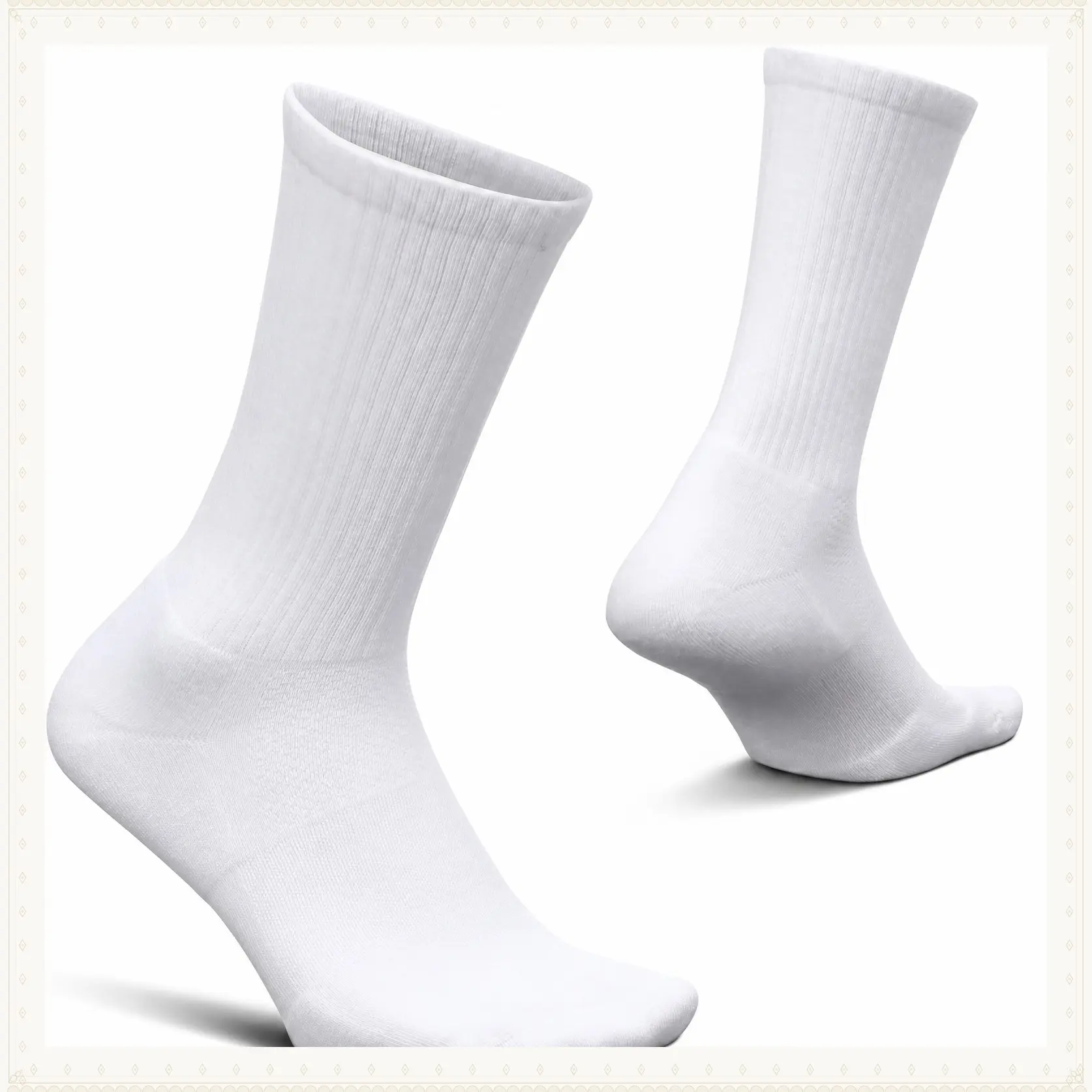 High Performance Max Cushion Classic Crew Sock for Women & Men - Moisture-Wicking Athletic SocksGift