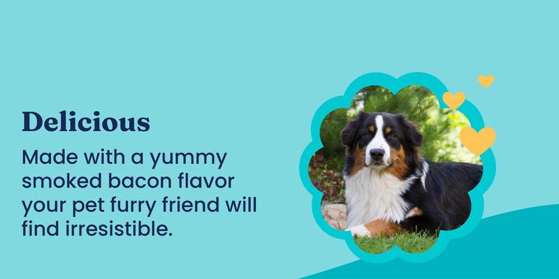 Dog Pet Chews for All Breeds - Multivitamin, Calming - Chicken & Meat Flavors, Skin & Coat Support, Training Treats 90 Capsules-BY