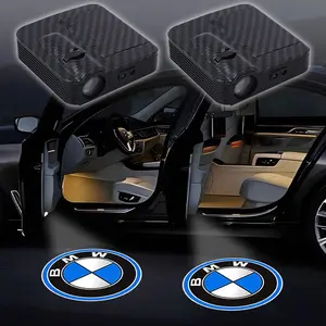 2pcs LED Car Door Welcome Light Atmosphere Light Projector Ghost Shadow Lamp Fits For BMW X1 X2 X3 X5 X4 X6 X7 G30 G20 G32 G11 G12 F40 F30 F20 F10 F34 Car Welcome Lights Auto Interior Accessories