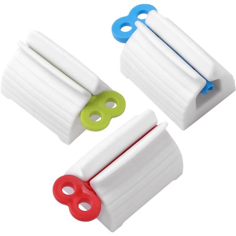 Toothpaste Squeezer Rotatable Toothpaste Holder 3-Piece Creative Toothbrush Holder Bathroom Storage Organizer for Kids Hassle-Free Dispensing Practical Bathroom Accessory
