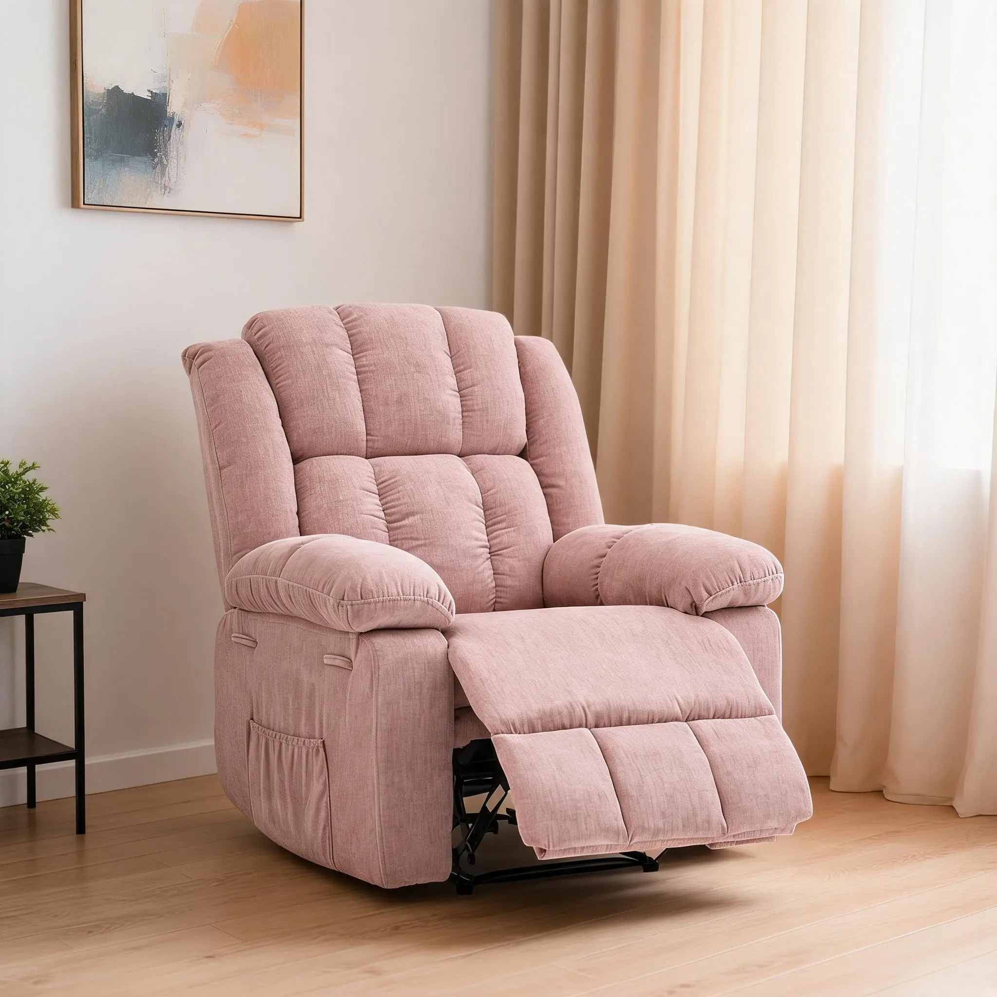 Oversized Recliner Chair for Adult,150°Recliner Chairs Ergonomic Soft Sofa Chair Extra Wide Manual Recliners,PU Leather Upholstery Soft Sofa Chair for Livingroom,Bedroom