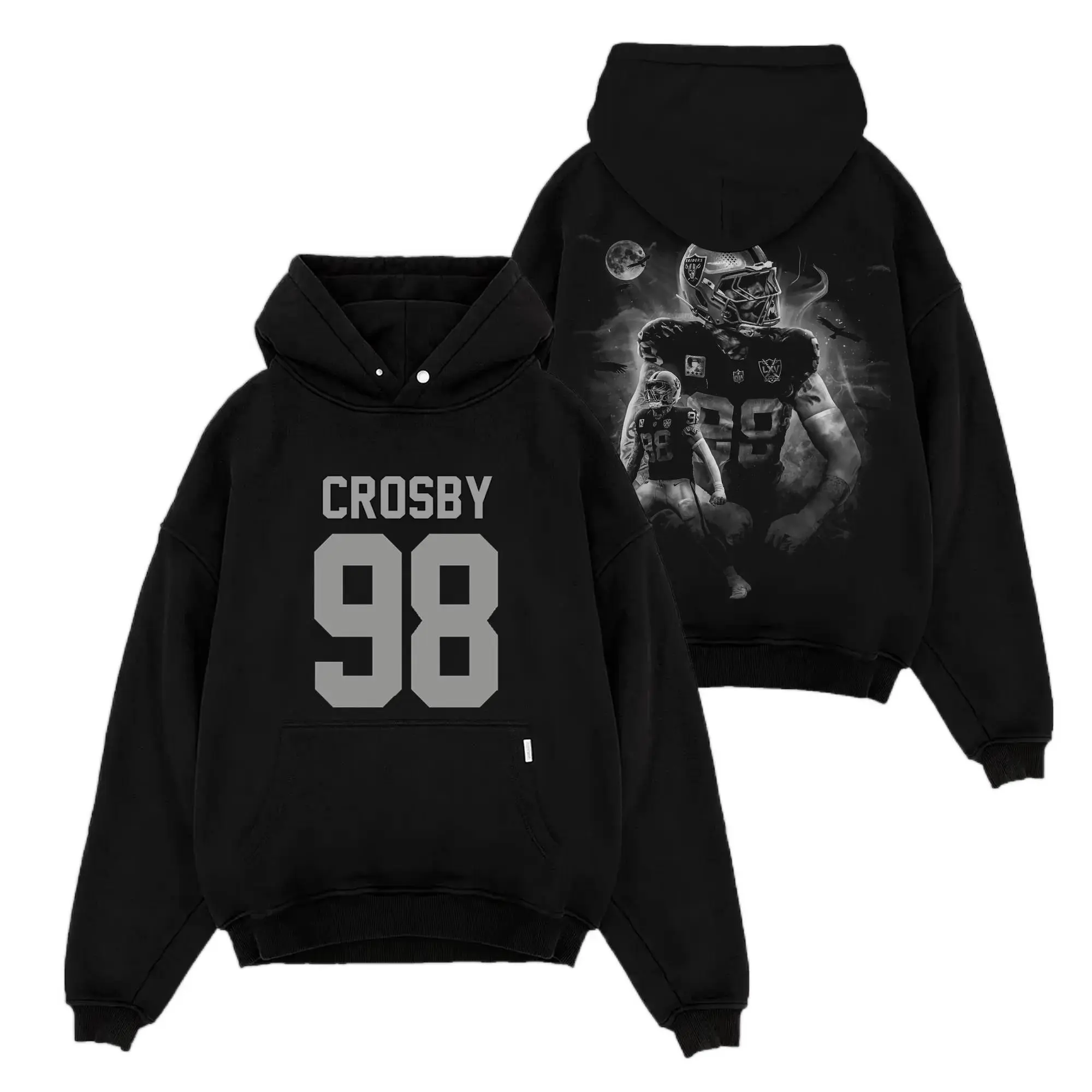[Sale Up To 50%] Unisex The Condor Maxx Crosby 98 Hoodie Premium 100% Cotton , Maxx Crosby Fans, Madd Maxx Hoodie, The Condor Shirt , Football American Fans, Sunday Football T-Shirt , Game Day Outfit, Shirt Streetwear