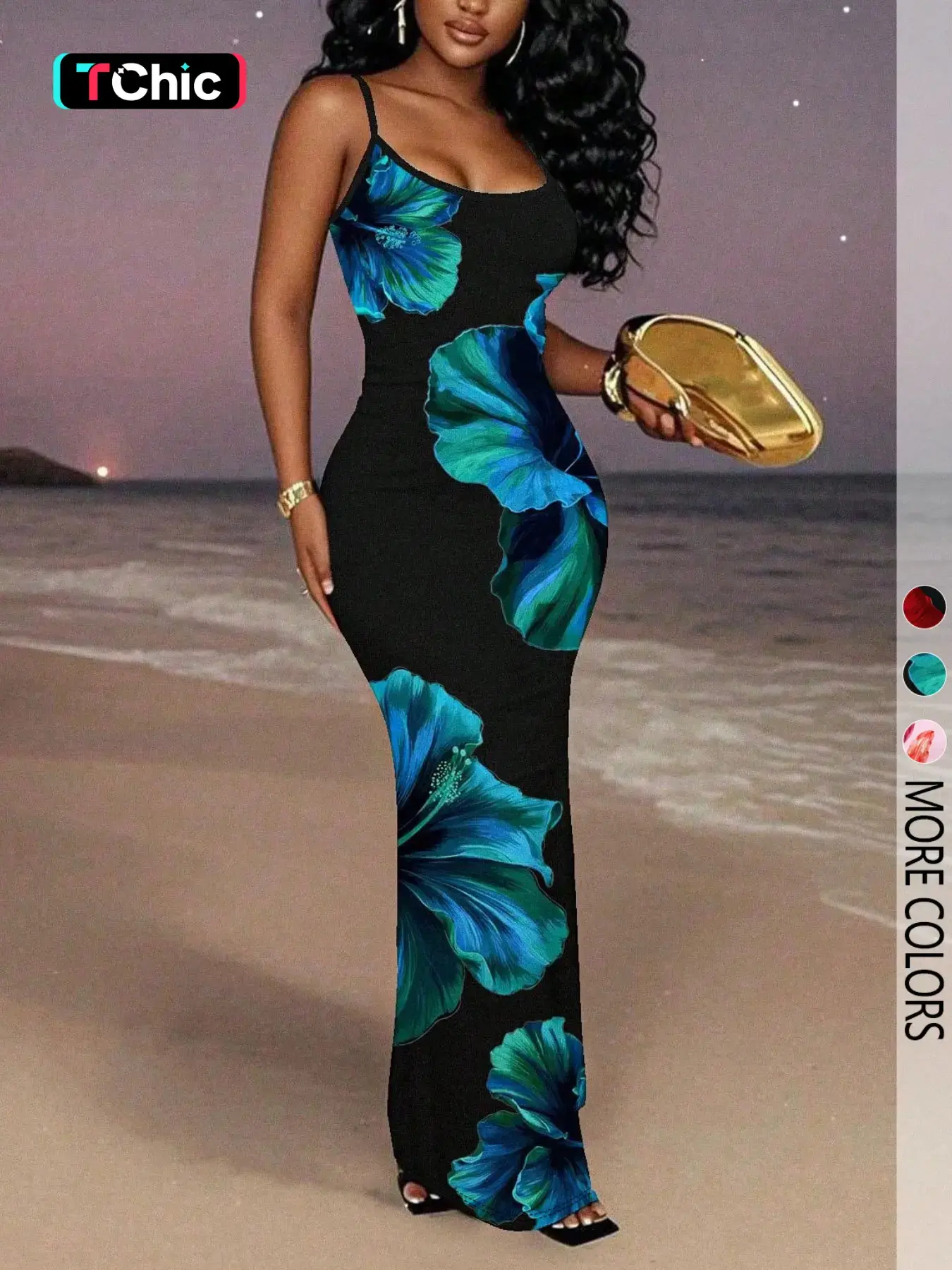 Women's Fashion Elegant Chic Floral Print Halter Dress, Sexy Casual Summer, Perfect for Daily Wear & Special Occasions