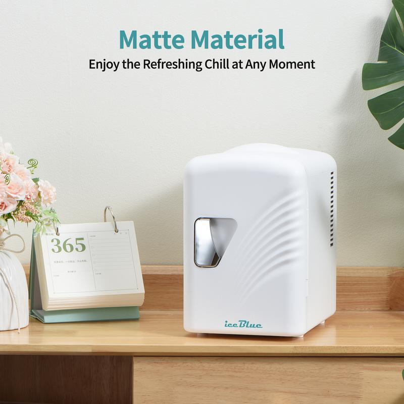 Mini Fridge 4L/6 Can Portable Cooler & Warmer for Skincare, Car, Home