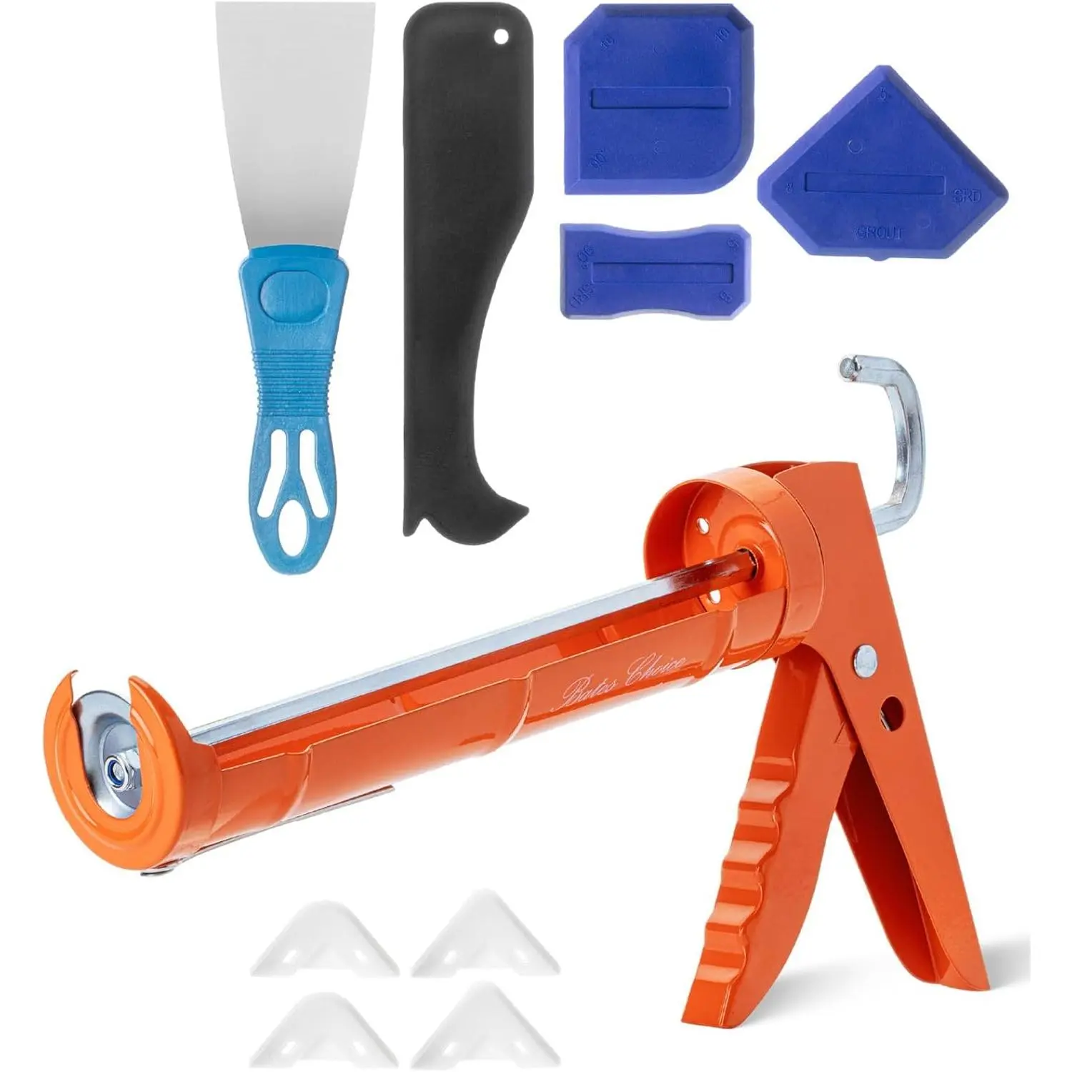 - Caulk  Kit, 10:1 Thrust Ratio, Caulking , Caulk Remover Tool, 2 Inch Stainless Steel Putty  Scraper, Finishing, Smoothing & Grout , Caulking Tool Kit