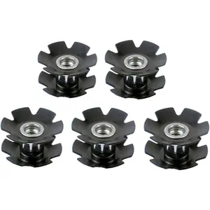 Mountain Road Bike Bicycle Headset Star Nut for Fork 1-1/8 Inch Pack of 5