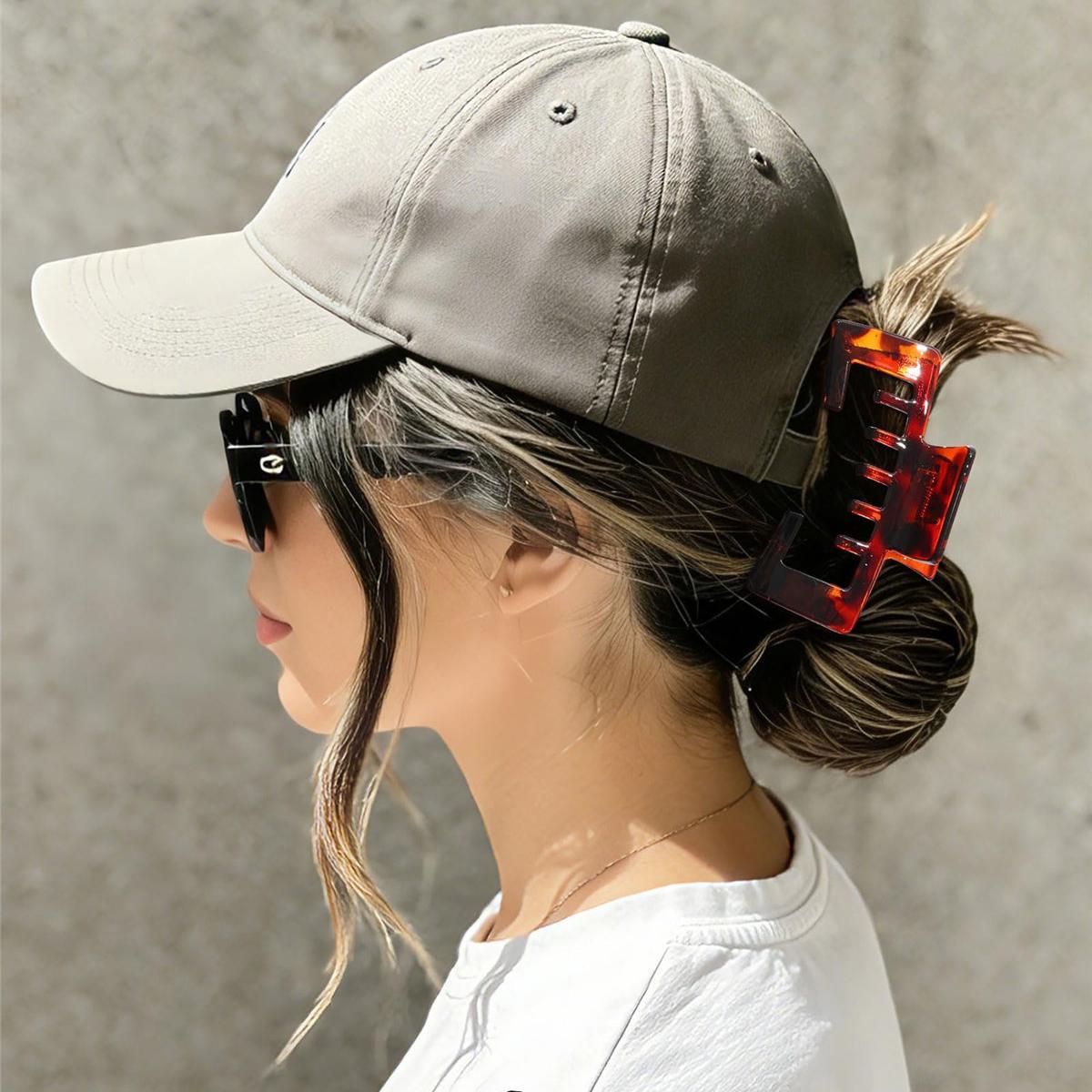 AWAYTR Gift Box Set 4Pack Trucker Hat Hair Clips for Women Hat-Friendly Claw Clips for Baseball Caps Hair Claws Clips for Thick Hair Hat Hairstyles Hair Accessories AWAYTR Gift Box Set 4Pack Trucker Hat Hair Clips for Women Hat-Friendly Claw Clips for Baseball Caps Hair Claws Clips for Thick Hair Hat Hairstyles Hair Accessories