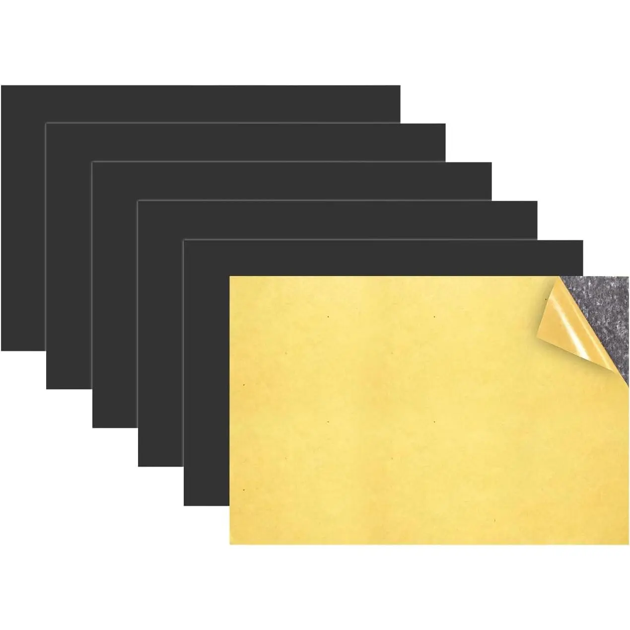 Sheets with Adhesive Backing, 6 Pack 4" x 6" Picture Size | Flexible Photo  For Refrigerator, Sticky  Sheet, Easy Peel and Stick for Crafts, Classroom Decorations
