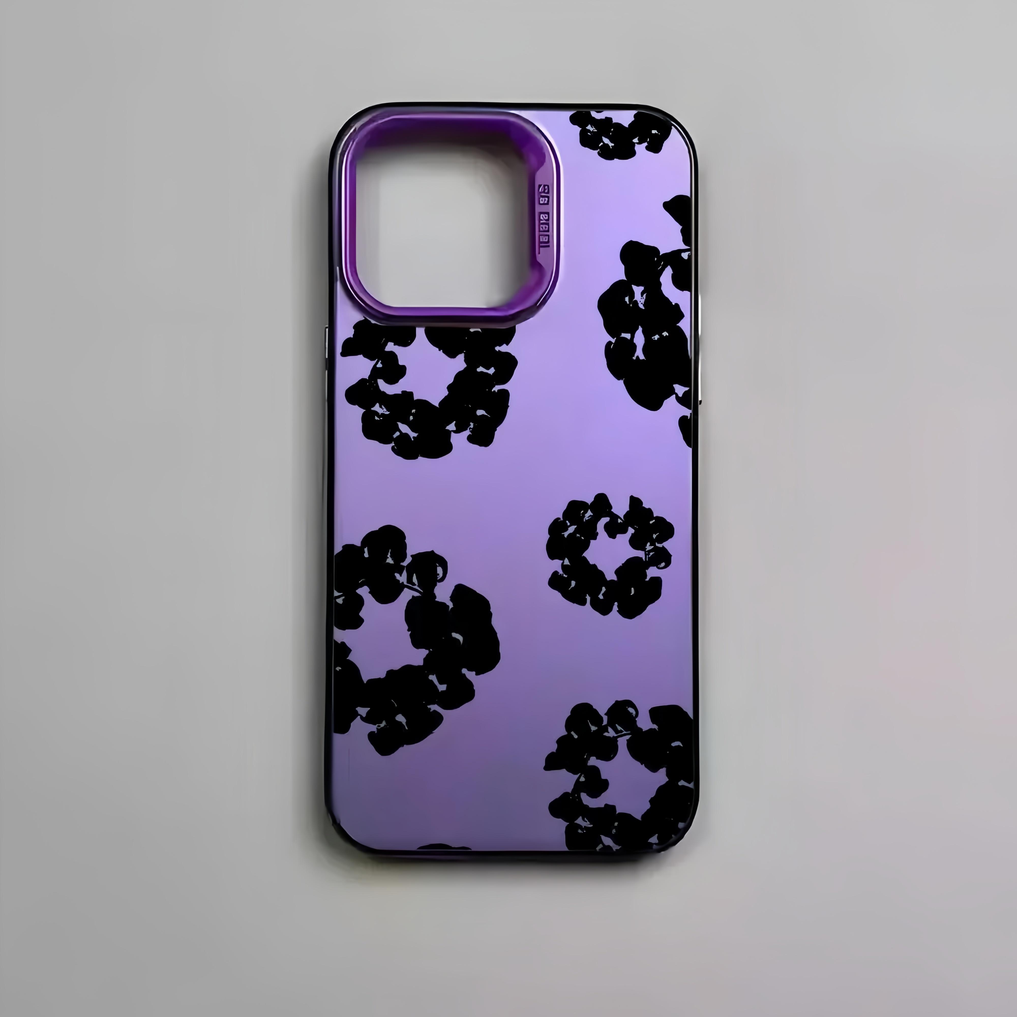 SE Luxury D-Denim T-Tears Phone Case for iPhone 17 16 15 14 13 12 11 mini Pro Max X 8 7 Plus Anti Fall Matte Back Cover with Unique Floral Design