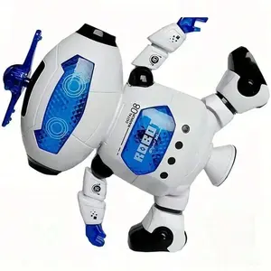 Intelligent dancing robot toy with 360 °   rotation and light effect electric toy, fun interactive game for children aged 14 and aSTEM Learning Toy Screen Free Educational Fine Motor Skills Montessori Sensory