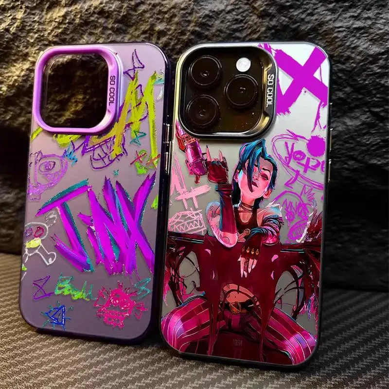 Arcane Jinx Phone Case For iPhone 17 Promax 16 15 14 13 12 11 Plus Pro Max 17Air and Samsung S26 S25 S24 S23 S22 S21 FE Plus Ultra - Anti Drop Full Perfect Aesthetic Printed Soft TPU Case