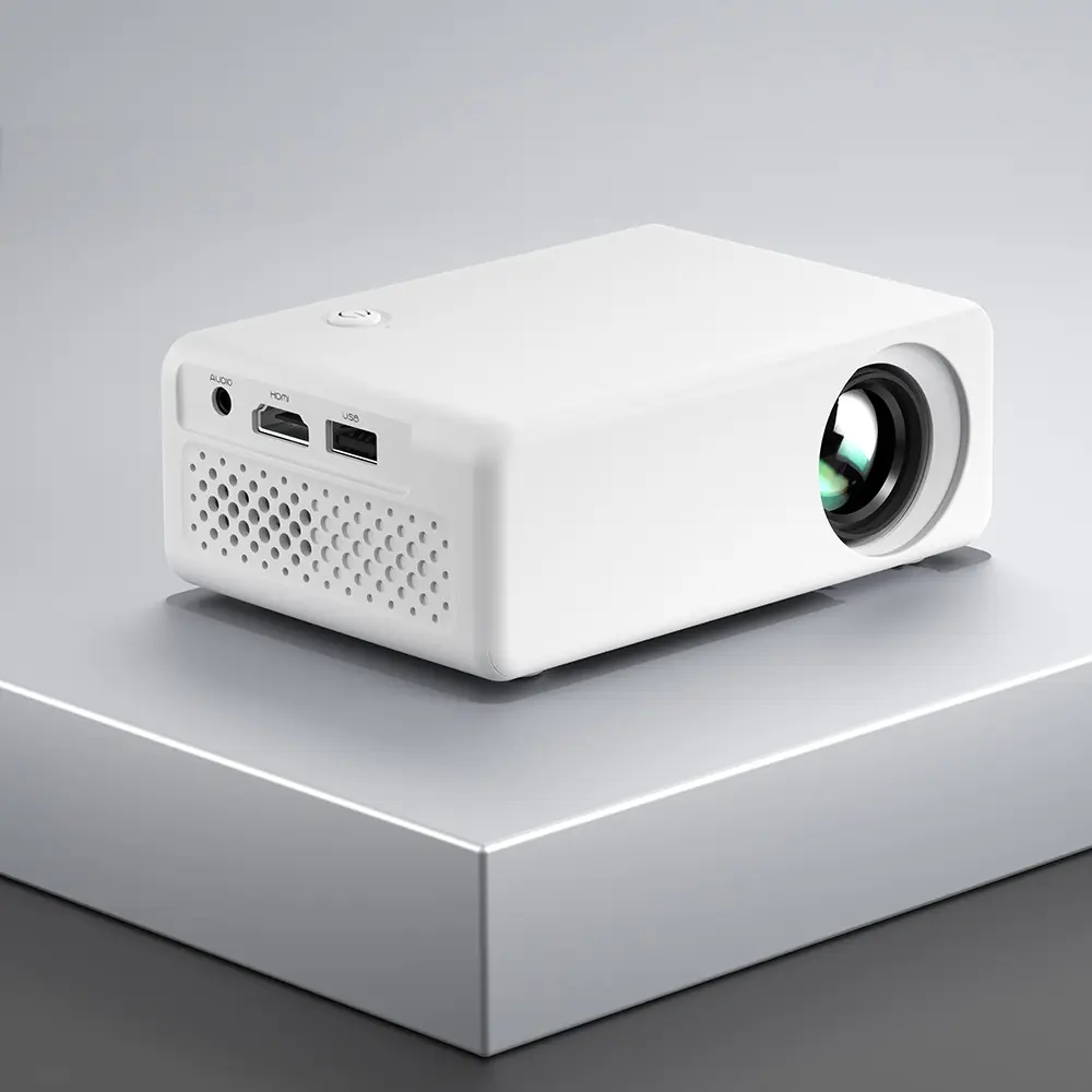L01 Mini LCD Home Projector for Kids, 480x320P Resolution, Remote Control, Mobile Wired Screen Mirroring, Built-in Audio, Multi-Standard Compatibility