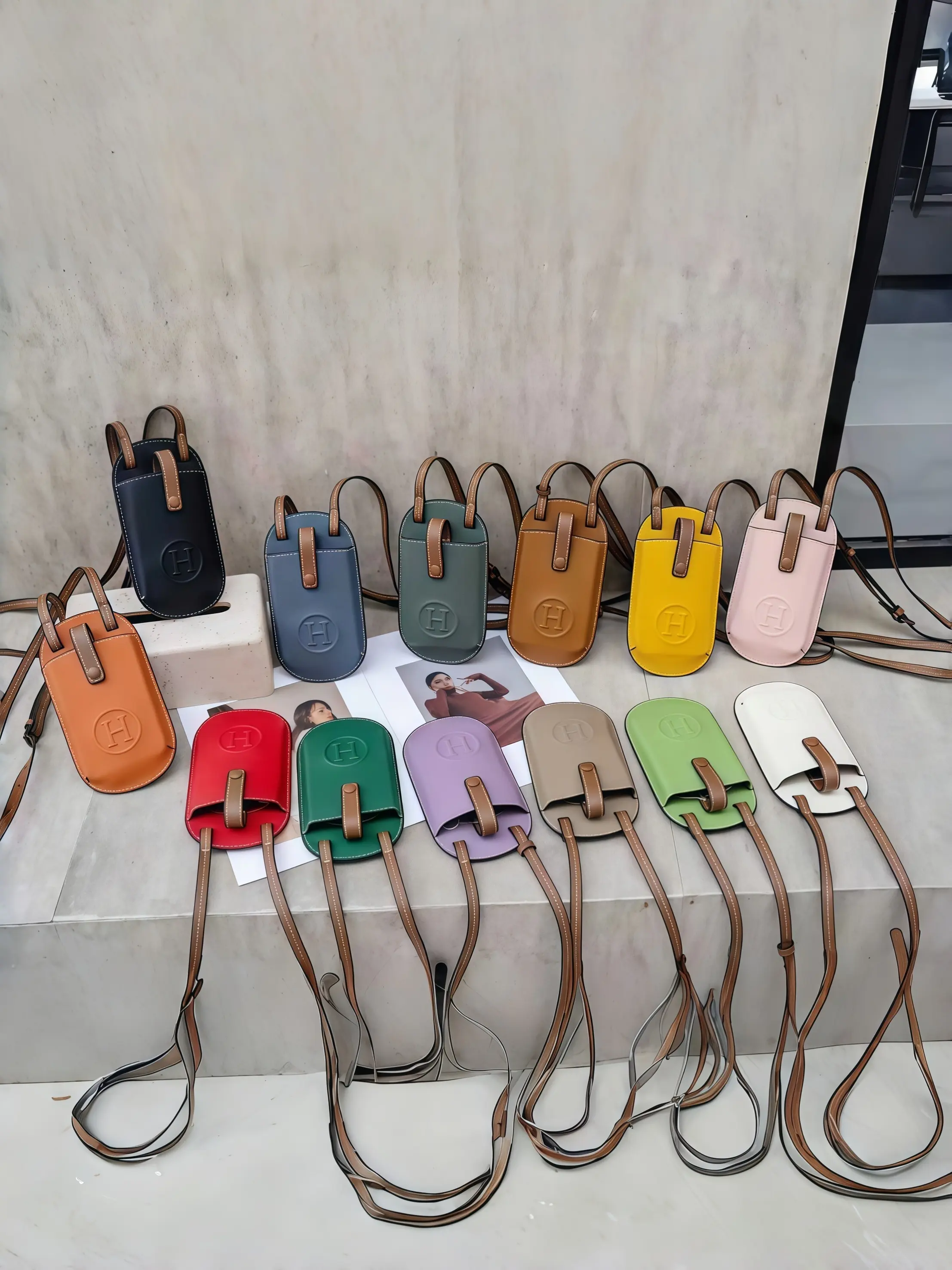 Women's Crossbody Phone Bag, Elegant Leather Shoulder Bag, Compact Fall Winter Design, Trendy RFID Blocking Wallet, Perfect for Daily Use