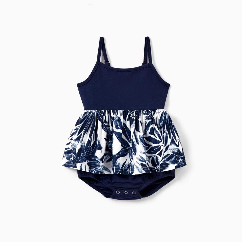 PatPat Family Matching Cotton Tee Flora Print Splicing Shirt or Tank Dresses PatPat Family Matching Cotton Tee Flora Print Splicing Shirt or Tank Dresses