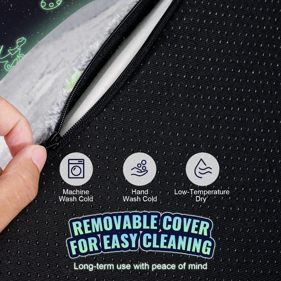 VEVOR Toddler Chair, Kids Armchair Comfy, Toddler Couch Sofa Bed Glow in The Dark, Kids Chair Seat Playroom Furniture for Kids Girls Boys, Grey