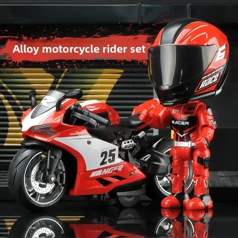 Alloy Motorcycle Rider Transformable Robot Keychain, Motorbike Helmet Figure Model, Collectible Ornament, Boy's Gift, Adjustable Keychain, Cool Keychains