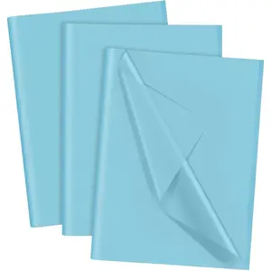70 Sheets Sky Blue Tissue Paper, 20 x 14.5 inches Multicolor Tissue Paper Bulk  Wrapping for DIY Art Craft Birthday Party Festival