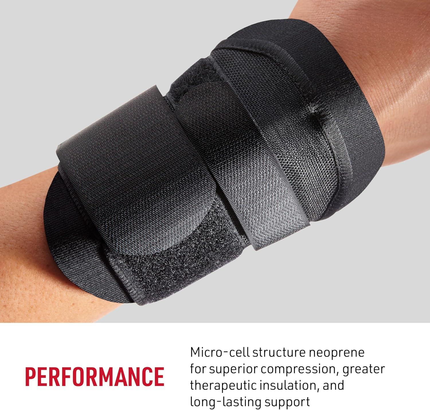 Professional Sports Wrist Brace with Splint Support, Adjustable Compression Strap, Non-Slip Sponge Hand Guard for Gym Weightlifting Men, 1 Size, M