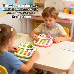 Four-color Huarong Dao Double-sided Board Game, Color Recognition And Matching Memory Training Game, Parent-Child Interactive Intelligence Game, Strategy Board Game, Cartoon Fun Thinking Logic Game, Educational Accessory Package, Children And Adults'